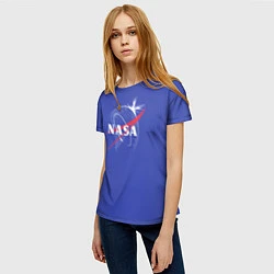Футболка женская NASA: Blue Space, цвет: 3D-принт — фото 2