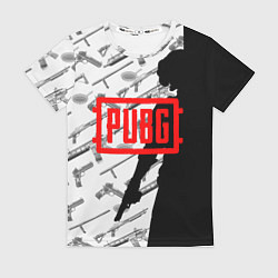 Футболка женская PUBG Weapons, цвет: 3D-принт