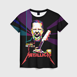 Футболка женская Metallica: James Alan Hatfield, цвет: 3D-принт