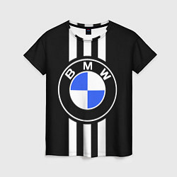 Футболка женская BMW: White Strips, цвет: 3D-принт