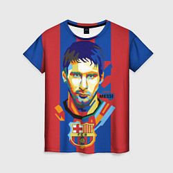 Женская футболка Lionel Messi