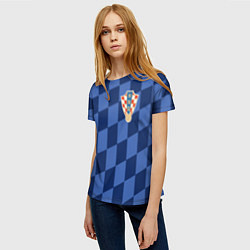 Футболка женская Сборная Хорватии, цвет: 3D-принт — фото 2