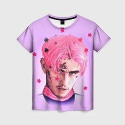 Футболка женская Lil Peep: Pink Edition, цвет: 3D-принт