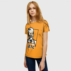 Футболка женская BTC vs KFC, цвет: 3D-принт — фото 2