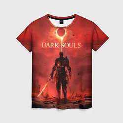 Женская футболка Dark Souls: Red Sunrise