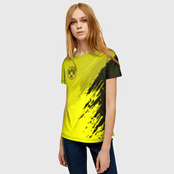 Футболка женская FC Borussia: Yellow Original, цвет: 3D-принт — фото 2