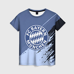Футболка женская FC Bayern Munchen: Abstract style, цвет: 3D-принт