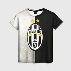 Футболка женская FC Juventus W&B, цвет: 3D-принт