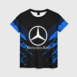 Футболка женская Mercedes-Benz: Blue Anger, цвет: 3D-принт