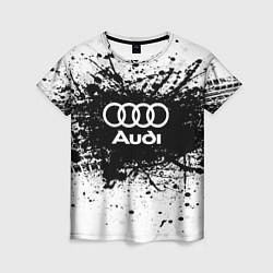 Футболка женская Audi: Black Spray, цвет: 3D-принт