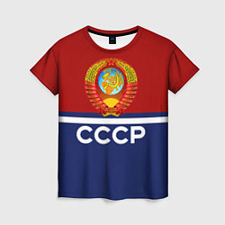 Футболка женская СССР: Спортсмен, цвет: 3D-принт