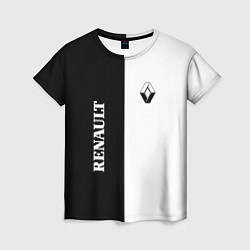 Женская футболка Renault: Black & White