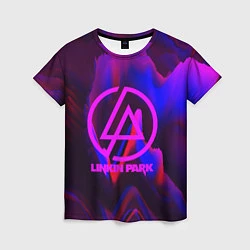 Футболка женская Linkin Park: Violet Neon, цвет: 3D-принт