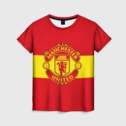 Футболка женская FC Man United: Red Style, цвет: 3D-принт