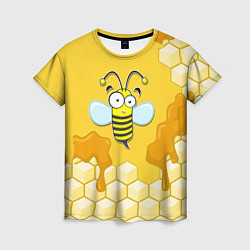 Футболка женская Веселая пчелка, цвет: 3D-принт