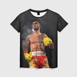 Футболка женская Vasyl Lomachenko, цвет: 3D-принт