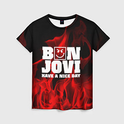 Футболка женская Bon Jovi: Have a nice day, цвет: 3D-принт