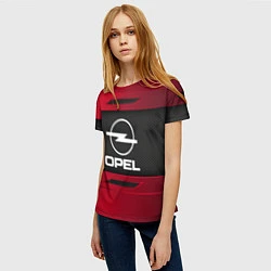 Футболка женская Opel Sport, цвет: 3D-принт — фото 2