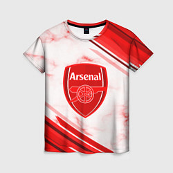 Футболка женская Arsenal, цвет: 3D-принт