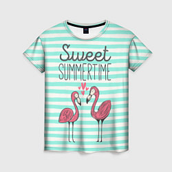 Женская футболка Sweet Summer Flamingo