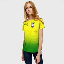 Футболка женская CBF Brasil, цвет: 3D-принт — фото 2