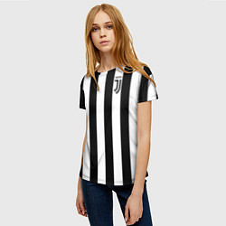 Футболка женская FC Juventus, цвет: 3D-принт — фото 2