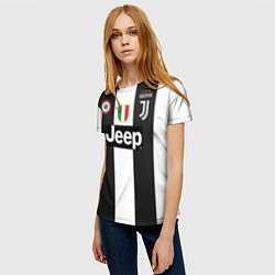 Футболка женская FC Juventus 18-19, цвет: 3D-принт — фото 2