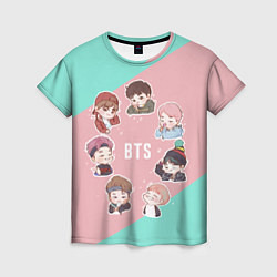 Футболка женская BTS Boys, цвет: 3D-принт