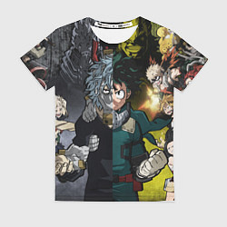 Футболка женская Шигараки и Мидория, цвет: 3D-принт