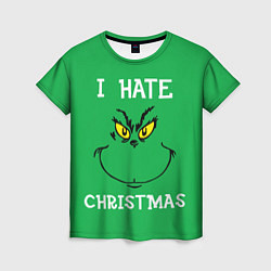 Футболка женская I hate christmas, цвет: 3D-принт