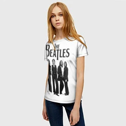 Футболка женская The Beatles: White Side, цвет: 3D-принт — фото 2