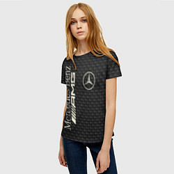 Футболка женская Mercedes AMG: Dark Side, цвет: 3D-принт — фото 2