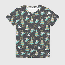 Женская футболка Рождественские ангелы