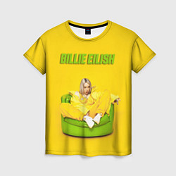 Женская футболка Billie Eilish: Yellow Mood