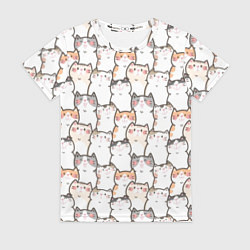 Женская футболка Кошки котики коты