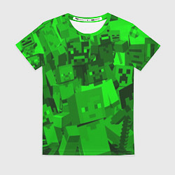 Женская футболка Minecraft game characters