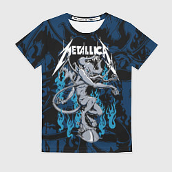 Женская футболка Metallica - бес