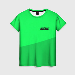Футболка женская Billie Eilish: Duo Green, цвет: 3D-принт