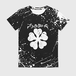 Футболка женская ЧЁРНЫЙ КЛЕВЕР, цвет: 3D-принт