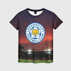 Футболка женская FC Leicester City, цвет: 3D-принт