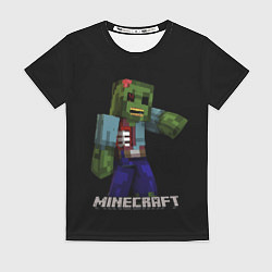 Футболка женская MINECRAFT ЗОМБИ, цвет: 3D-принт