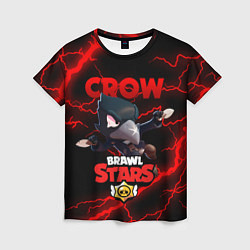 Футболка женская BRAWL STARS CROW, цвет: 3D-принт