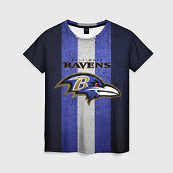 Футболка женская Baltimore Ravens, цвет: 3D-принт