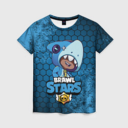 Футболка женская Brawl Stars LEON SHARK, цвет: 3D-принт