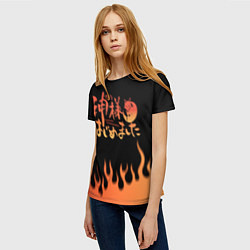 Футболка женская ОЧЕНЬ ПРИЯТНО БОГ!, цвет: 3D-принт — фото 2