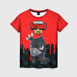 Футболка женская BRAWL STARS CROW, цвет: 3D-принт