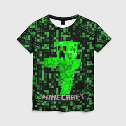 Футболка женская MINECRAFT CREEPER, цвет: 3D-принт