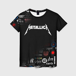 Футболка женская Metallica, цвет: 3D-принт