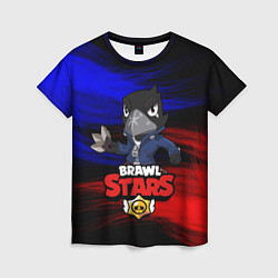 Футболка женская BRAWL STARS CROW, цвет: 3D-принт