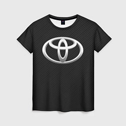 Футболка женская Toyota carbon, цвет: 3D-принт